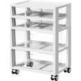 thumbnail image 1 of JessieMal Plastic Drawer Storage Rolling Cart with Wheels, 4-Tier Drawer Organizer for Art Crafts Supplies, Home Office Supplies, Toys, Under Desk Storage for Office, Craft Room, Bedroom, Classroom, 1 of 9