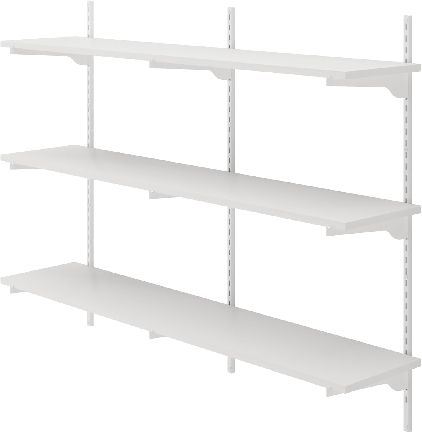 JessieMal Turin 3 pcs 48 inch Long, 10 inch Deep Bookshelf, Height ...