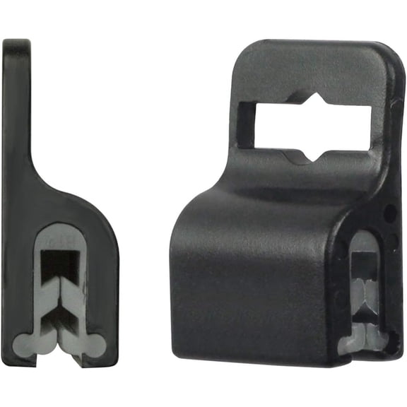 JessieMalBulk 100 Pack - Black Gripper Card Holder Clamps for Standard Thickness ID Badge, Smart Card, CAC, Chip or Swipe Card, Secure and Strong Hold by