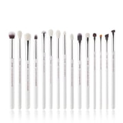 Jessup Eye Makeup Brushes Set 15Pcs Professional Eyeshadow Cosmetic Tool White/Silver T237