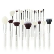 Jessup Makeup brushes set Pearl White/Silver Beauty Foundation Powder Eyeshadow Make up Brushes