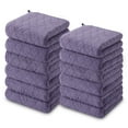 thumbnail image 1 of Jessy Home 12 Pack Dark Purple Washcloths for Bathroom 13x13 Inch Ultra Soft Hand Face Towels, 1 of 9