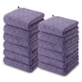 thumbnail image 1 of Jessy Home 12 Pack Dark Purple Washcloths for Bathroom 13"x13" Ultra Soft Hand Face Towels, 1 of 9