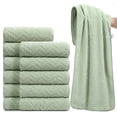 thumbnail image 1 of Jessy Home 12 Pack Light Green Hand Towel Set 16"x31" Soft Highly Absorbent Quick Dry Bathroom Bath Hand Towels Microfiber Plush Towels, 1 of 7
