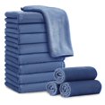 thumbnail image 1 of Jessy Home 12 Pack Navy Washcloths for Bathroom 13x13 Inch Ultra Soft Hand Face Towels, 1 of 7