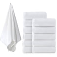 thumbnail image 1 of Jessy Home 12 Pack White Hand Towel Set 16"x31" Soft Highly Absorbent Quick Dry Bathroom Bath Hand Towels Microfiber Plush Towels, 1 of 6