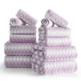 thumbnail image 1 of Jessy Home 12 Piece Light Purple Towel Set Soft Bath Towel for Bathroom-4 Bath Towels, 4 Hand Towels, 4 Washcloths Highly Absorbent Bath Sheet for Hotel & Spa, 1 of 8