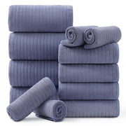 Jessy Home 12 Piece Orchid Bath Towel Set for Bathroom-4 Bath Towels,4 Hand Towels,4 Washcloths Soft and Plush Highly Absorbent Towel for Hotel & Spa