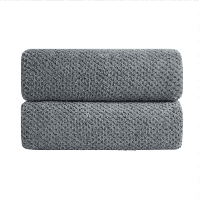 Jessy Home 2 Pack16“x31”Dark Gray Hand Towels Set Ultra Soft Cozy