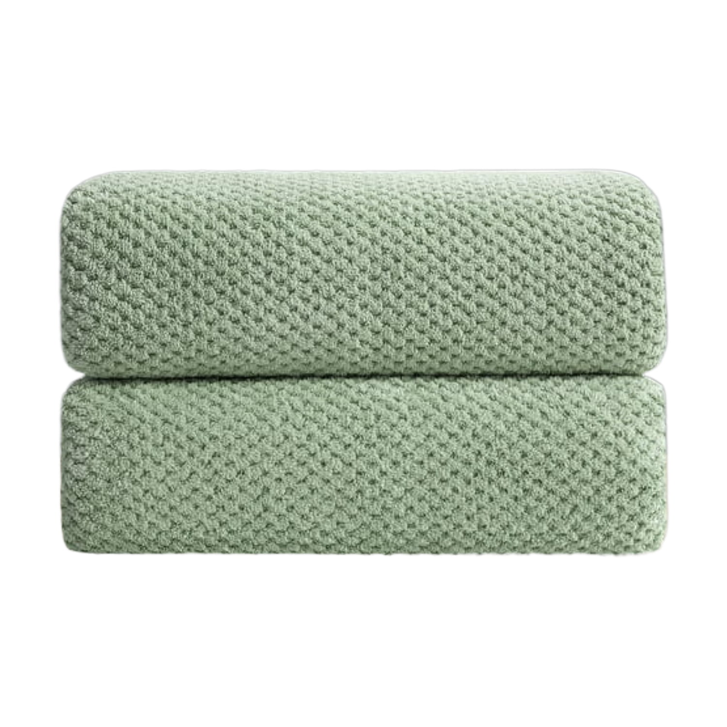 Jessy Home 2 Pack 16" x31" Pale Green Hand Towels Set Ultra Soft Cozy