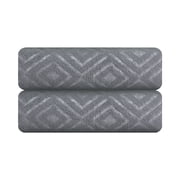 Jessy Home 2 Pack Ultra Soft Cozy Hand Towels 200 GSM Dark Gray Hand Towel Set