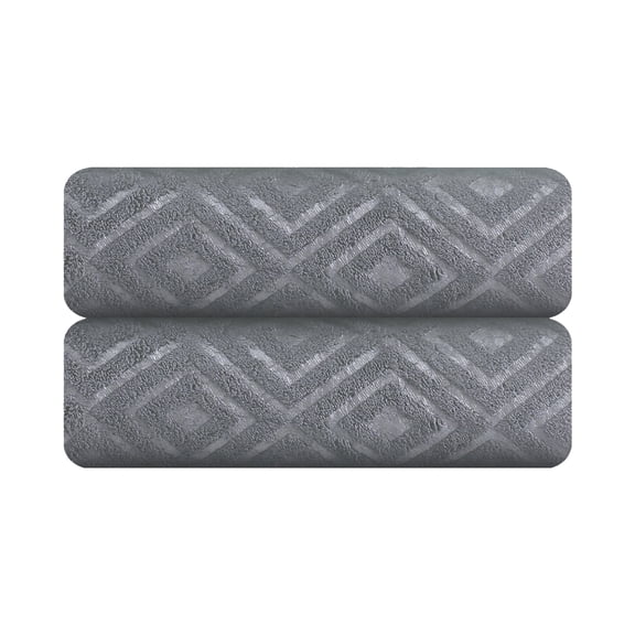 Jessy Home 2 Pack Ultra Soft Cozy Hand Towels 200 GSM Dark Gray Hand Towel Set