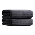 thumbnail image 1 of Jessy Home 2 Pack Black Stripe Hand Towels Set, 1 of 8