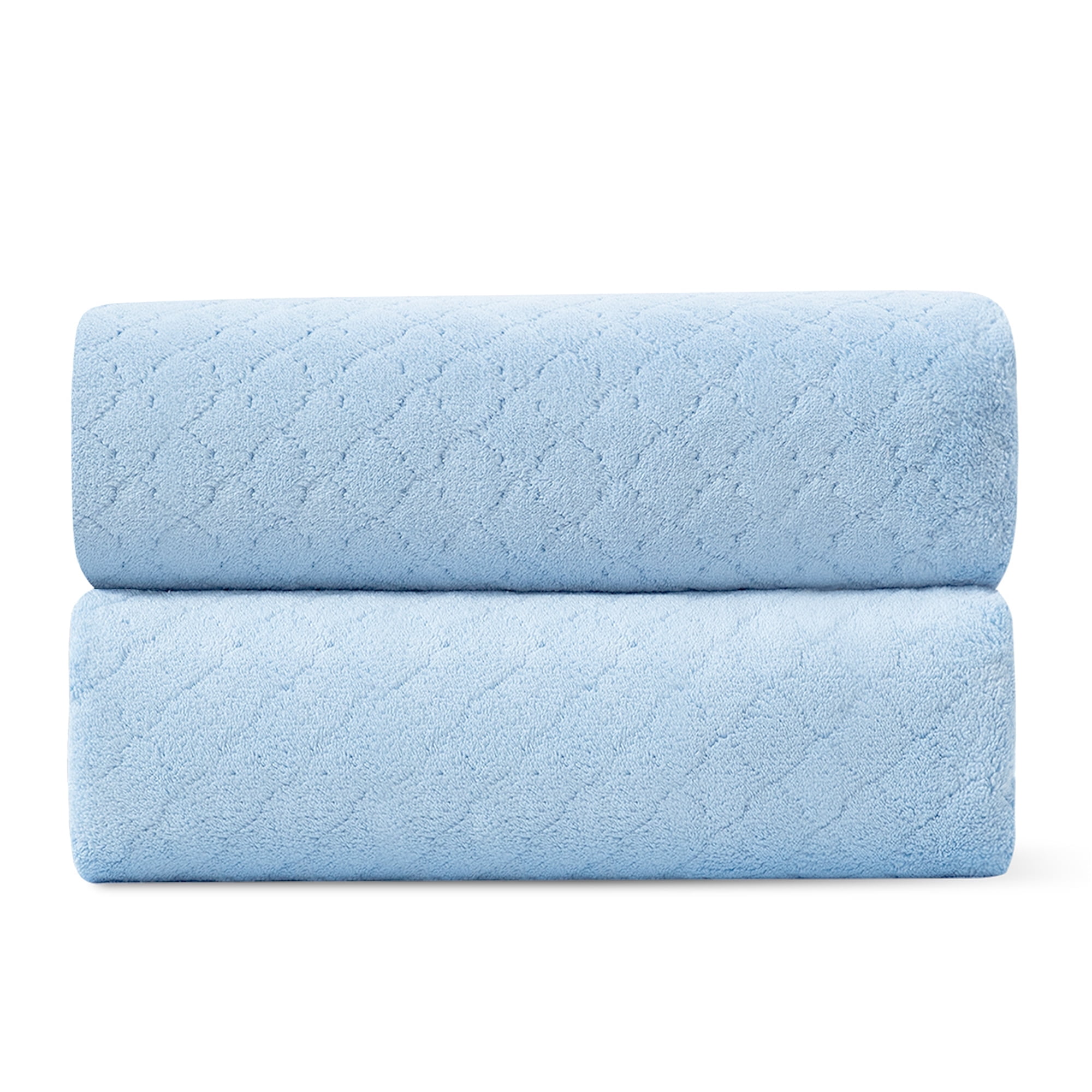 Jessy Home 2 Piece Blue Hand Towels Set Pattern Hand Towel Set
