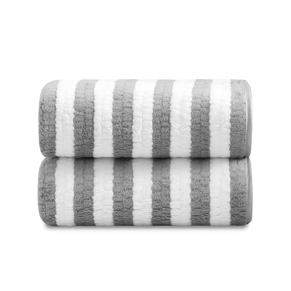 Jessy Home 2 Pack Light Gray Corn Grain Hand Towels Set