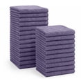 thumbnail image 1 of Jessy Home 24 Pack Dark Purple Washcloths for Bathroom 13x13 Inch Ultra Soft Hand Face Towels, 1 of 9