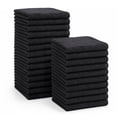 thumbnail image 1 of Jessy Home 24 Pack Black Washcloths for Bathroom 13x13 Inch Ultra Soft Hand Face Towels, 1 of 10