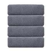 Jessy Home 4 Pack Large Bath Towel Set 600 GSM Ultra Soft Oversized Dark Gray Towel Set 35"x70" Extra Large Bath Sheets