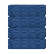 Jessy Home 4 Pack Large Bath Towel Set 600 GSM Ultra Soft Oversized Navy Blue Towel Set 35"x70" Extra Large Bath Sheets