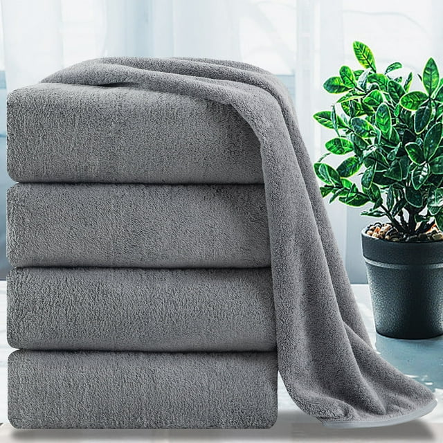 Jessy Home 4 Pack Oversized Jumbo XL Bath Sheet Towels, Large Size, 700