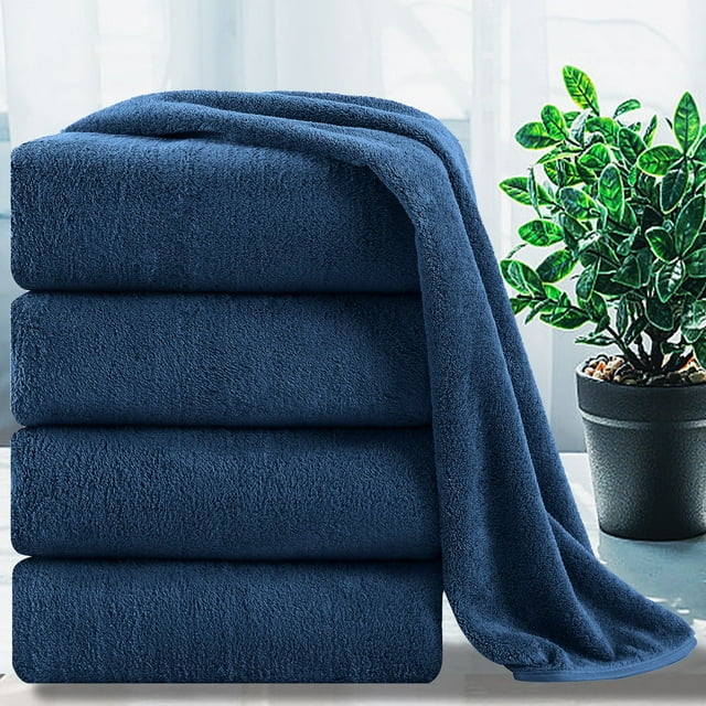 Jessy Home Extra Large 4 Pack Bath Sheet Towels, 700 GSM Ultra Soft