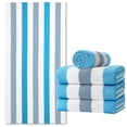 thumbnail image 1 of Jessy Home 4 Pack Stripe Beach Towel Sets, 30"x60" Quick-dry Sand-resistant Lightweight Soft Beach Towel for Travel, Gym, 1 of 7