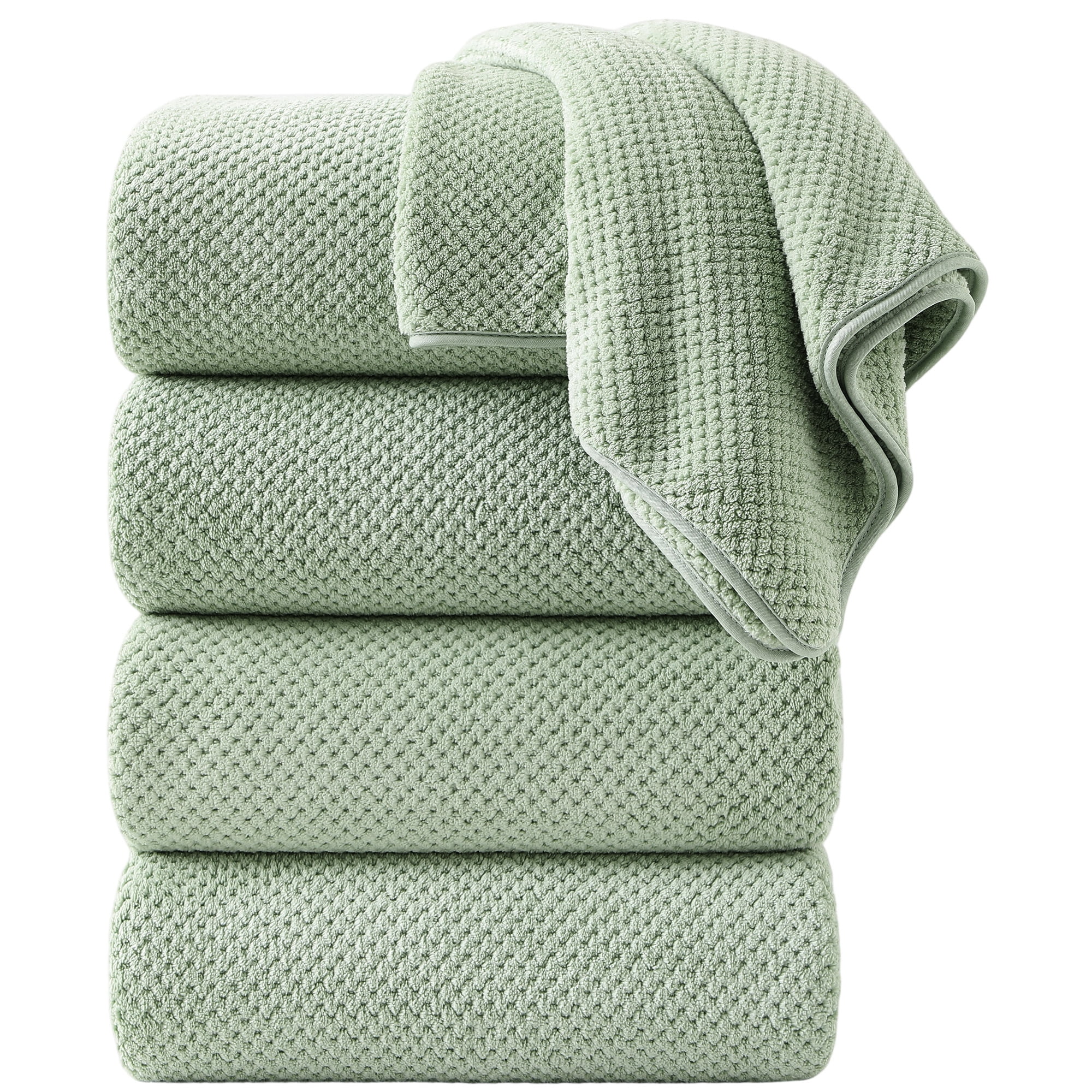 Jessy Home 4 Pack Towel Set Oversized Bath Sheet Towels 600 GSM Ultra ...