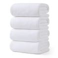 thumbnail image 1 of Jessy Home 4 Pack Towel Set Oversized Bath Sheet Towels 600 GSM Ultra Soft White Bath Towels, 1 of 8