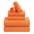 thumbnail image 1 of Jessy Home 6 Piece Towel Set Orange Red Soft Bath Towel Set for Bathroom-2 Bath Towels, 2 Hand Towels, 2 Washcloths Highly Absorbent Bath Sheet for Hotel & Spa, 1 of 7