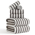 thumbnail image 1 of Jessy Home 6 Piece Dark Brown Bath Towel Set for Bathroom-2 Bath Towels,2 Hand Towels,2 Washcloths Soft and Plush Highly Absorbent Towel for Hotel & Spa, 1 of 7