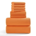 thumbnail image 1 of Jessy Home 8 Piece Home Collection Ultra Soft Cozy Orange Red Towels 700 GSM Plush Towel Set, 1 of 8