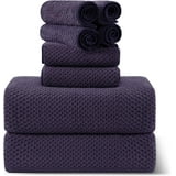 Jessy Home 8 Piece Home Collection Ultra Soft Cozy Towels 600 GSM Dark ...