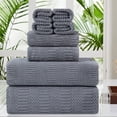 Jessy Home 8pc Hotel Quality Bath Towel Set-2 XL Sheets, 2 Hand Towels, 4 Washcloths-600GSM ...