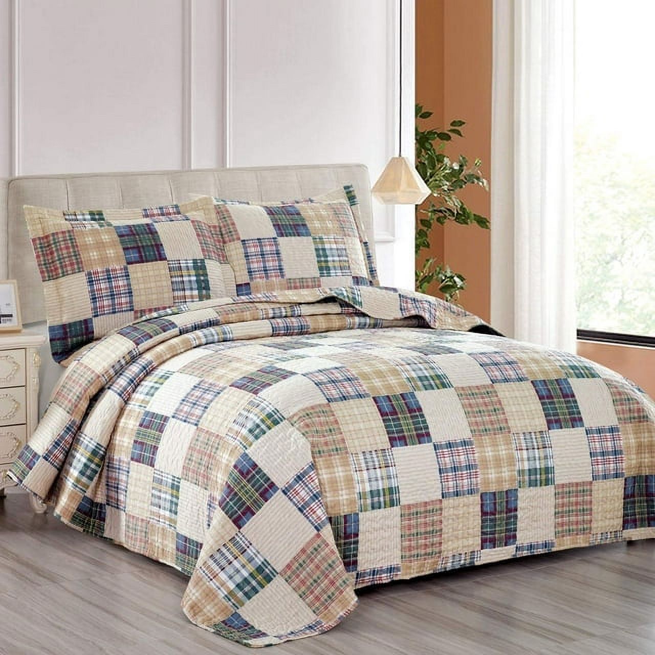 Mainstays Coastal Stripe Quilt - Walmart.com