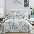 thumbnail image 1 of Jessy Home Ocean Beach Quilts Set Queen/Full Size Conch Seashell Starfish Seaweed Bedspreads Coastal Bedding, 1 of 7