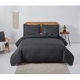 thumbnail image 1 of Jessy Home Quilt Set Queen/Full Solid Gray Quilt Floral Microfiber Bedspread Coverlet, 1 of 7