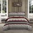 Jessy Home King Size Rustic Lodge Bedspread with Deer & Moose Design ...