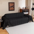 thumbnail image 1 of Jessy Home Sofa Cover Slipcover Couch Cover Protector Durable Multi-Function Furniture Cover for Dogs Cats Home Decor 71"x 134"Black, 1 of 8