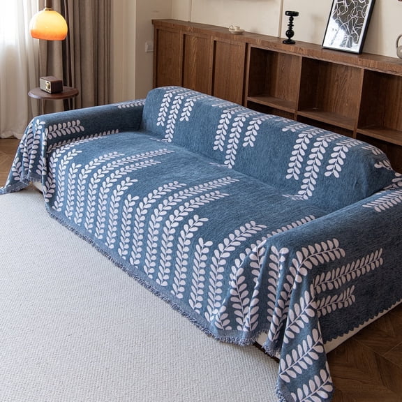 Jessy Home Sofa Cover Sofa Slipcover Couch Cover Protector Durable Multi-Function Furniture Cover for Dogs Cats Home Decor 71"x 150"Deep Blue