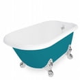 thumbnail image 1 of Jester 54 in. Splash Of Color Acrastone Tub & Drain, Chrome Metal Finish, Large, 1 of 1