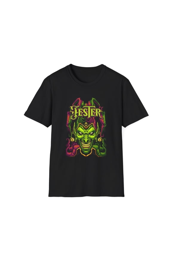 Jester Graphic T-Shirt | Fun Casual Wear for Festivals, Parties, Halloween, Gift