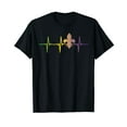 thumbnail image 1 of Jester Hat Heartbeat Nurse Funny Mardi Gras Carnival Medical T-Shirt, 1 of 5