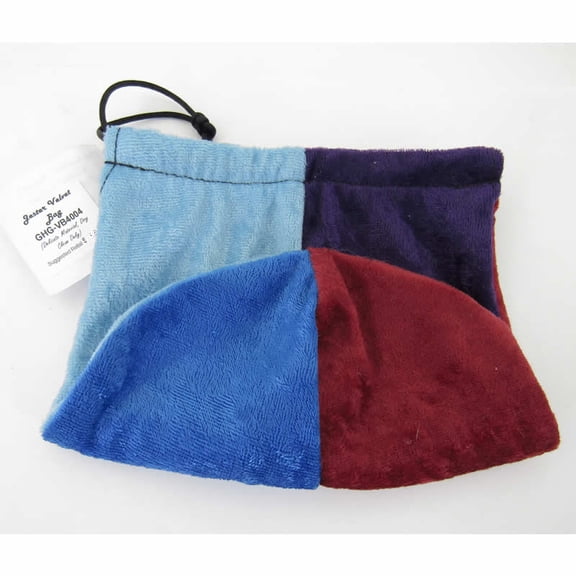 Jester Multi-colored Velvet Dice Bag 7inx5in Drawstring Gallant Hands Gamers Gear