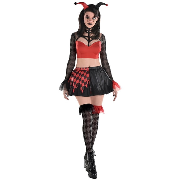 Jester Vixen Adult Costume - Small