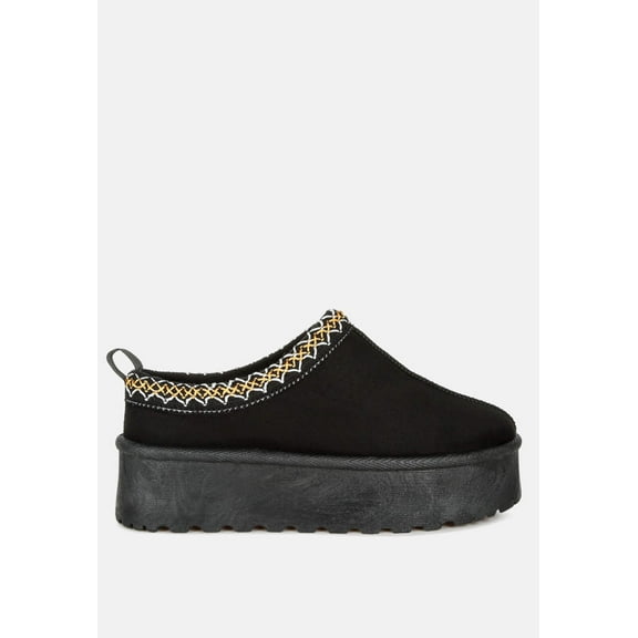 Jesters Embroidered Platform Classic Slip-On