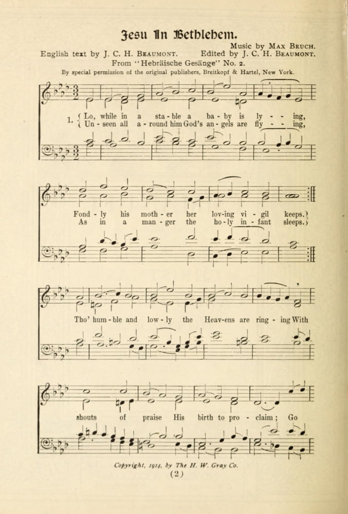 Jesu in Bethlehem 1 Emmanuel A Christmas Carol Service 1915 Canvas Art - (18 x 24)