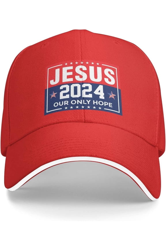 Jesus-2024-Our-Only-Hope Gifts Baseball Cap Summer Sun Hat Gift Women Trucker Hat Snapback Hat Men Dad Hat Black