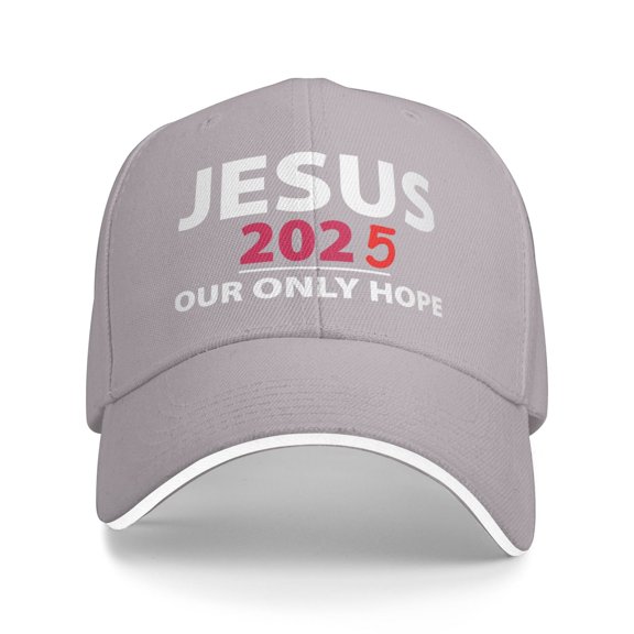 Jesus 2025 Our Only Hope Men Women Sandwich Cap Classic Baseball Capunisex Adjustable Casquette Dad Hat