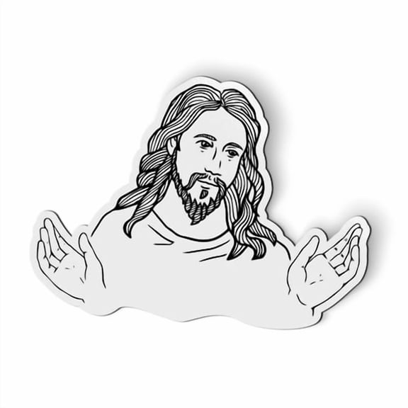 Jesus - 5.5" Magnet for Car Locker Refrigerator