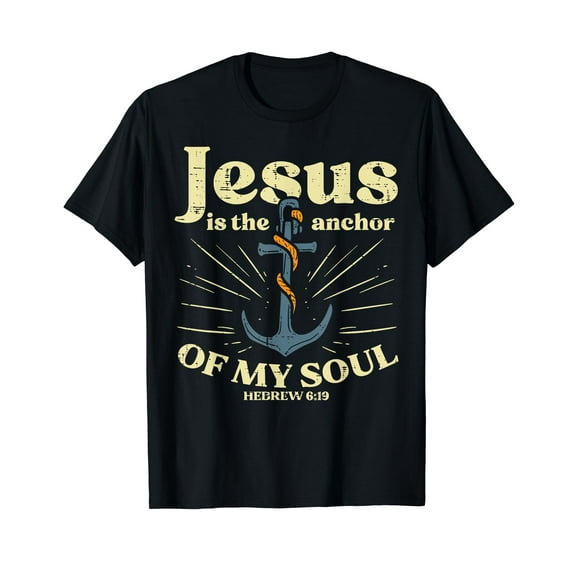 Jesus Anchor Of My Soul Verse God Christian Men Women Kids Men Women Vintage T-Shirt
